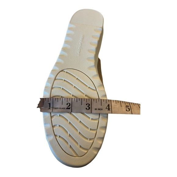 Metallic Gold Open Toe Slingback Women’s Casual Sandals by ComfortView Size 7WW - Picture 8 of 15